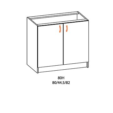 Кухненски шкаф ALINA долен 80H с плот тъмен мрамор  (089.001.0105)