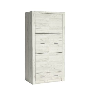 Гардероб INDIANAPOLIS I-1 бял крафт  (003.030.0077)