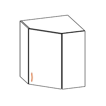 Кухненски шкаф ALINA горен КУТ ВЕРХ 60 тъмен мрамор  (089.001.0114)