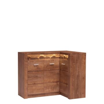 Ъглов скрин INDIANAPOLIS I-15 (посока по каталога) светла пепел  (003.030.0244)