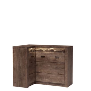 Ъглов скрин INDIANAPOLIS I-15 (обратно на каталога) тъмна пепел  (003.030.0065)