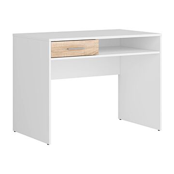 Бюро NEPO PLUS BIU1S корпус бяло/фронт дъб сонома  (020.004.0035)