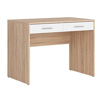 Бюро NEPO PLUS BIU2S корпус дъб сонома/фронт бяло  (020.004.0048)