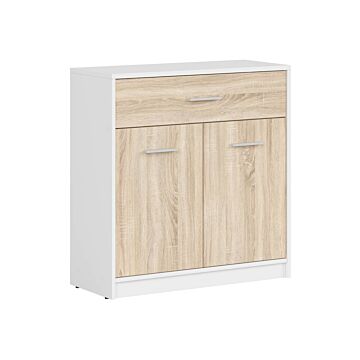 Шкаф NEPO PLUS KOM2D1S корпус бяло/фронт дъб сонома  (020.004.0207)