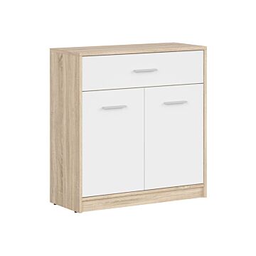 Шкаф NEPO PLUS KOM2D1S корпус дъб сонома/фронт бяло  (020.004.0212)