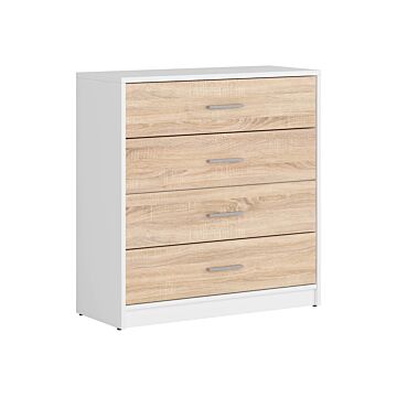 Скрин NEPO PLUS KOM4S корпус бяло/фронт дъб сонома  (020.004.0105)