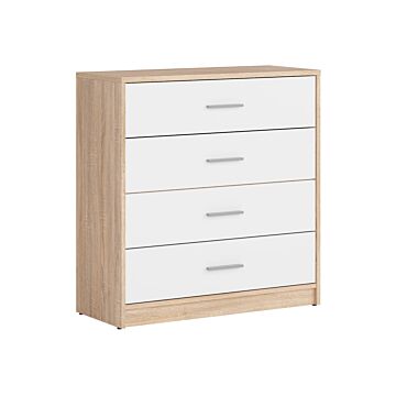 Скрин NEPO PLUS KOM4S корпус дъб сонома/фронт бяло  (020.004.0305)