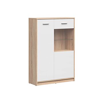 Шкаф NEPO PLUS REG1D1W/90 корпус дъб сонома/фронт бяло  (020.004.0239)