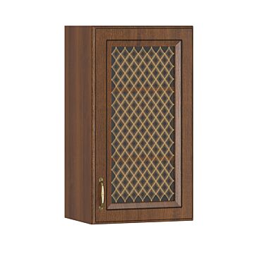 Кухненски шкаф GRAND NEW 40ВВ ВИТРИНА горен,  орех/златен дъб  (089.001.0075)