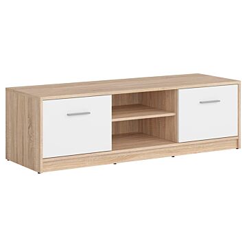 ТВ шкаф NEPO PLUS RTV2D корпус дъб сонома/фронт бяло  (020.004.0122)
