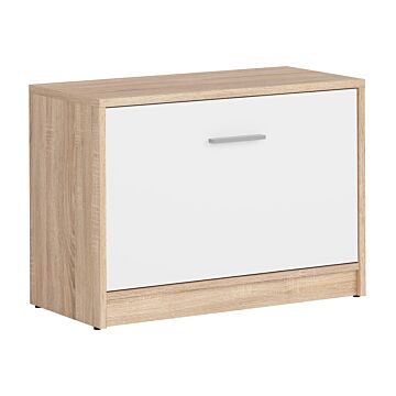 Шкаф за обувки NEPO PLUS SFK1K корпус дъб сонома/фронт бяло  (020.004.0328)