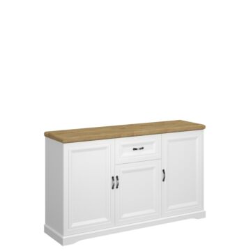 Скрин RIVA KOM 3D1S бяло/дъб харбор  (092.003.0047)