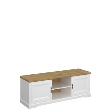 ТВ шкаф RIVA SZFK RTV 2D бяло/дъб харбор  (092.003.0052)