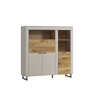 Шкаф ROMY RMYR02 шкаф светло сиво/дъб флагстаф  (088.004.0049)