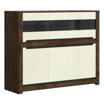 Скрин RUSO KOM3W3D корпус дъб април/фронт перлен лак  (023.006.0008)