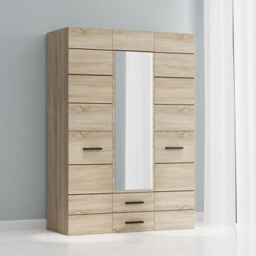 Гардероб с огледало SOLO 3D2S дъб сонома  (092.006.0023)