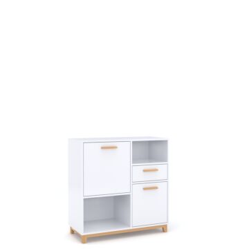 Шкаф STEKA 2D1S бяло/каменен дъб  (092.091.0009)