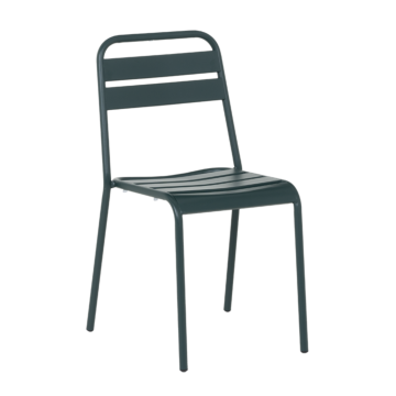 Метален градински стол ABA - тъмнозелен (3535109)