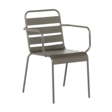 Метален градински стол INISA - капучино (3535135)