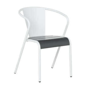 Метален градински стол KADUNA - бял (3535113)