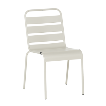 Метален градински стол MURI - светлосив (3535121)