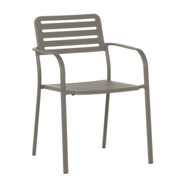 Метален градински стол WASE - капучино (3535126)