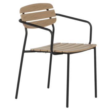 Метален градински стол YOBE - бук (3535146)