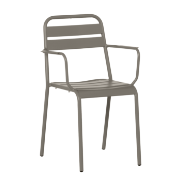 Метален градински стол ZAMFARA - капучино (3535142)