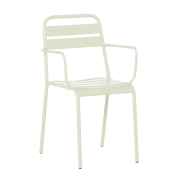 Метален градински стол ZAMFARA - светлосив (3535141)