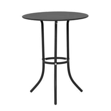 Метална градинска маса NIGER D 60 - черна (3535183)