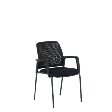 Посетителски стол Carmen 1138 - черен (3520901)