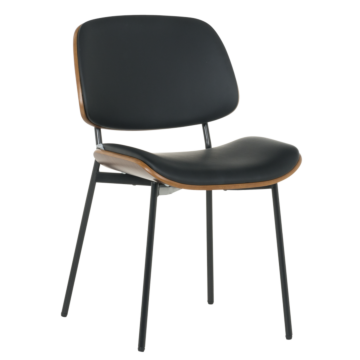 Посетителски стол Carmen 1180 - орех-черен (3520990)