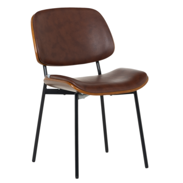 Посетителски стол Carmen 1180 - орех-искрящо кафяв (3520991)