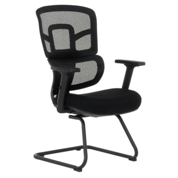 Посетителски стол Carmen 7682 - черен (3520416)