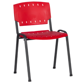 Посетителски стол Prizma - червен (3520862_1)