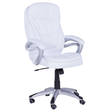 Президентски офис стол Carmen 6156 - бял (3520164)