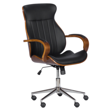 Президентски офис стол Carmen 6402 - орех - черно (3520059)