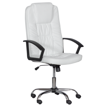 Президентски офис стол Carmen 6681 - бял (3520101)