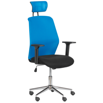 Президентски офис стол Carmen 7535-1 - синьо - черен (3520345_2)