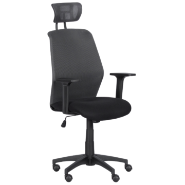 Президентски офис стол Carmen 7535 - тъмносив - черен (3520344_1)