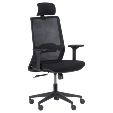 Президентски офис стол Carmen 7566 - черен (3520389)