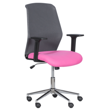 Работен офис стол Carmen 7047-1 - сив-розов (3520387_2)