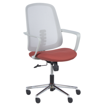 Работен офис стол Carmen 7063 - сив-червен (3520532)