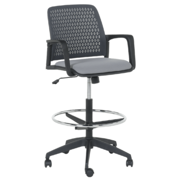 Работен офис стол Carmen 7556 - сив (3520376_1)