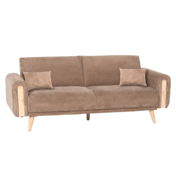 Разтегателен диван - тройка GOMA - кафяв E40 (3551530)