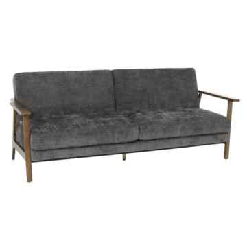 Разтегателен диван - тройка UVIRA - сив (3551514)