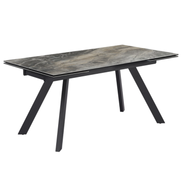 Разтегателна трапезна маса BARCIN - сив / кафяв (3531040)