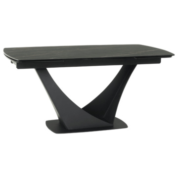Разтегателна трапезна маса BOREK - черна (3531056)