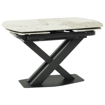 Разтегателна трапезна маса DIGORA L NEW - сив / бяло (3531030)