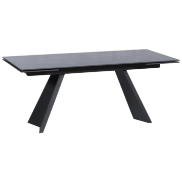 Разтегателна трапезна маса GLOGOW - черна (3530995)